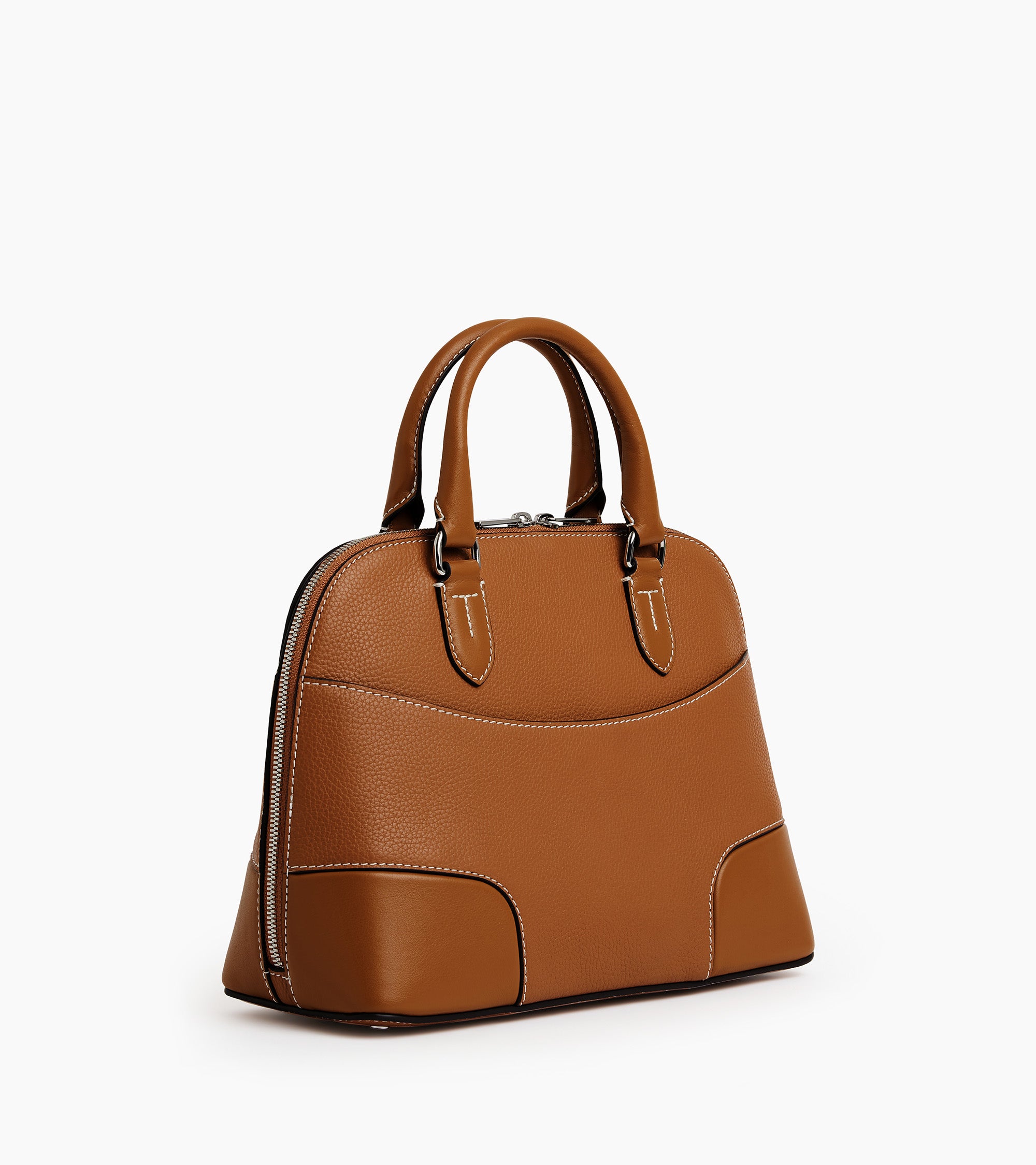 Bolso mediano Romy de cuero granulado y liso