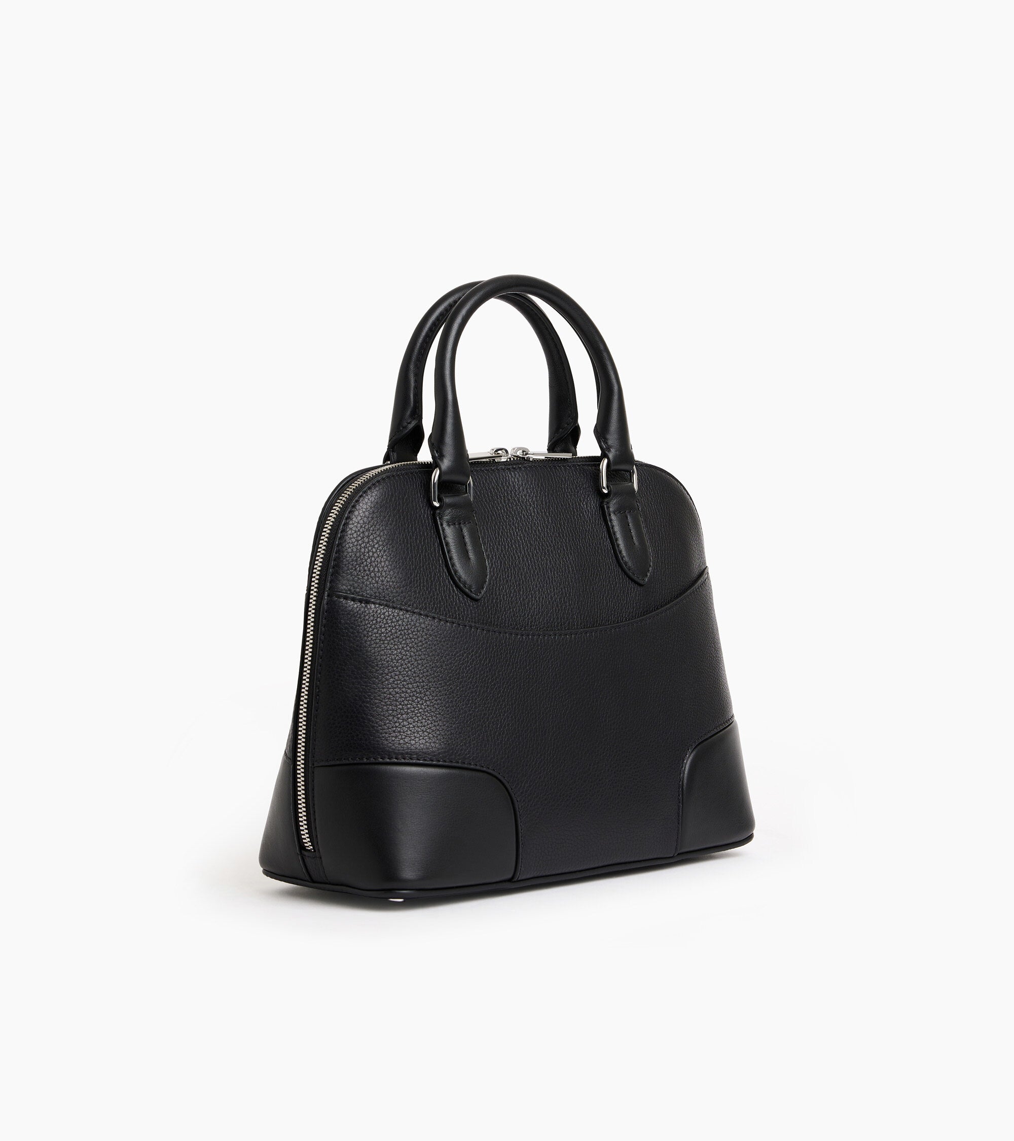 Bolso mediano Romy de cuero granulado y liso