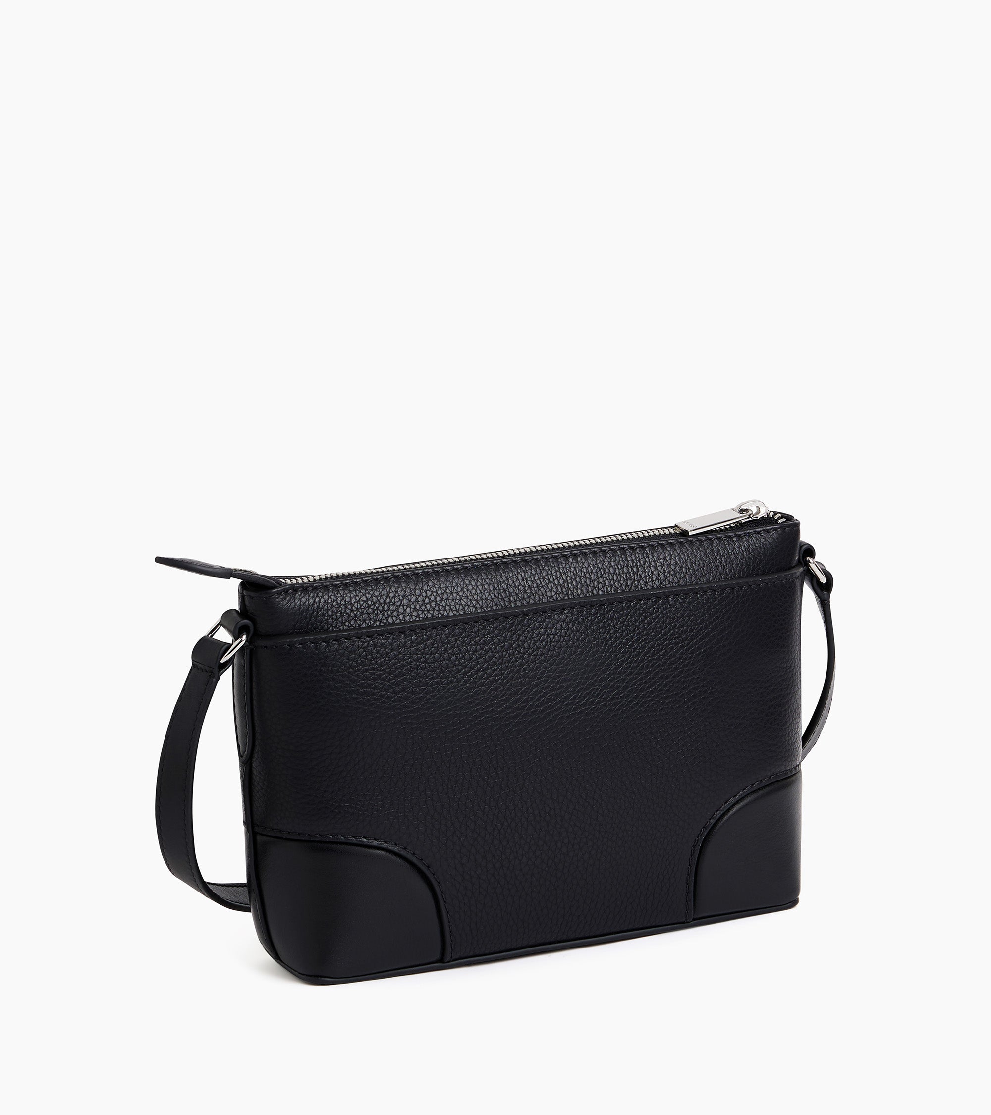 Bolso bandolera pequeño Romy de cuero granulado y liso