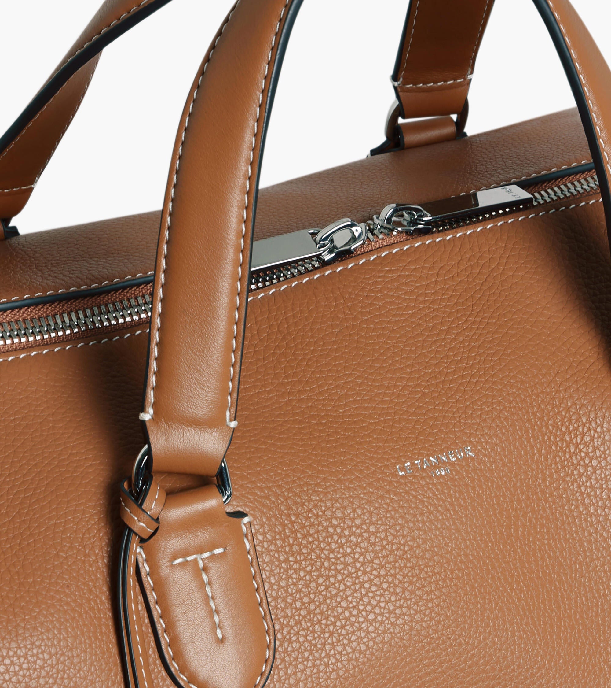 Sac de voyage 24h Romy en cuir grainé et lisse