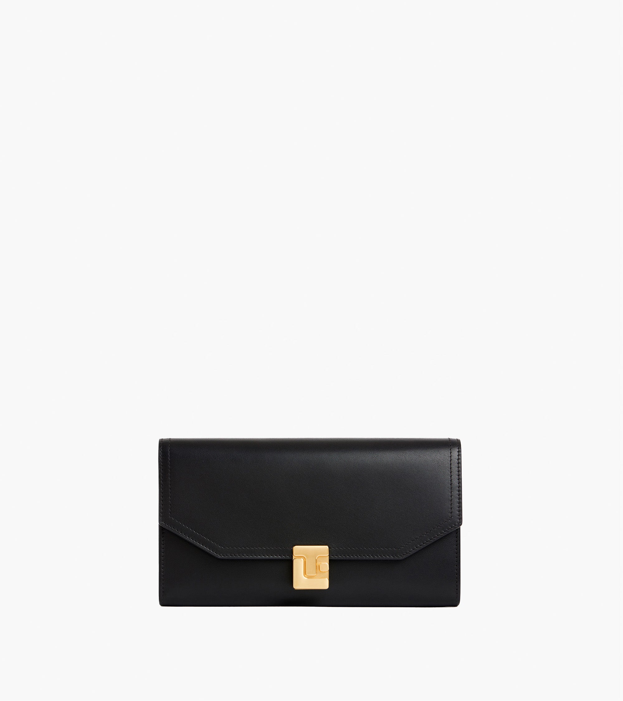 Cartera grande Rose de cuero liso