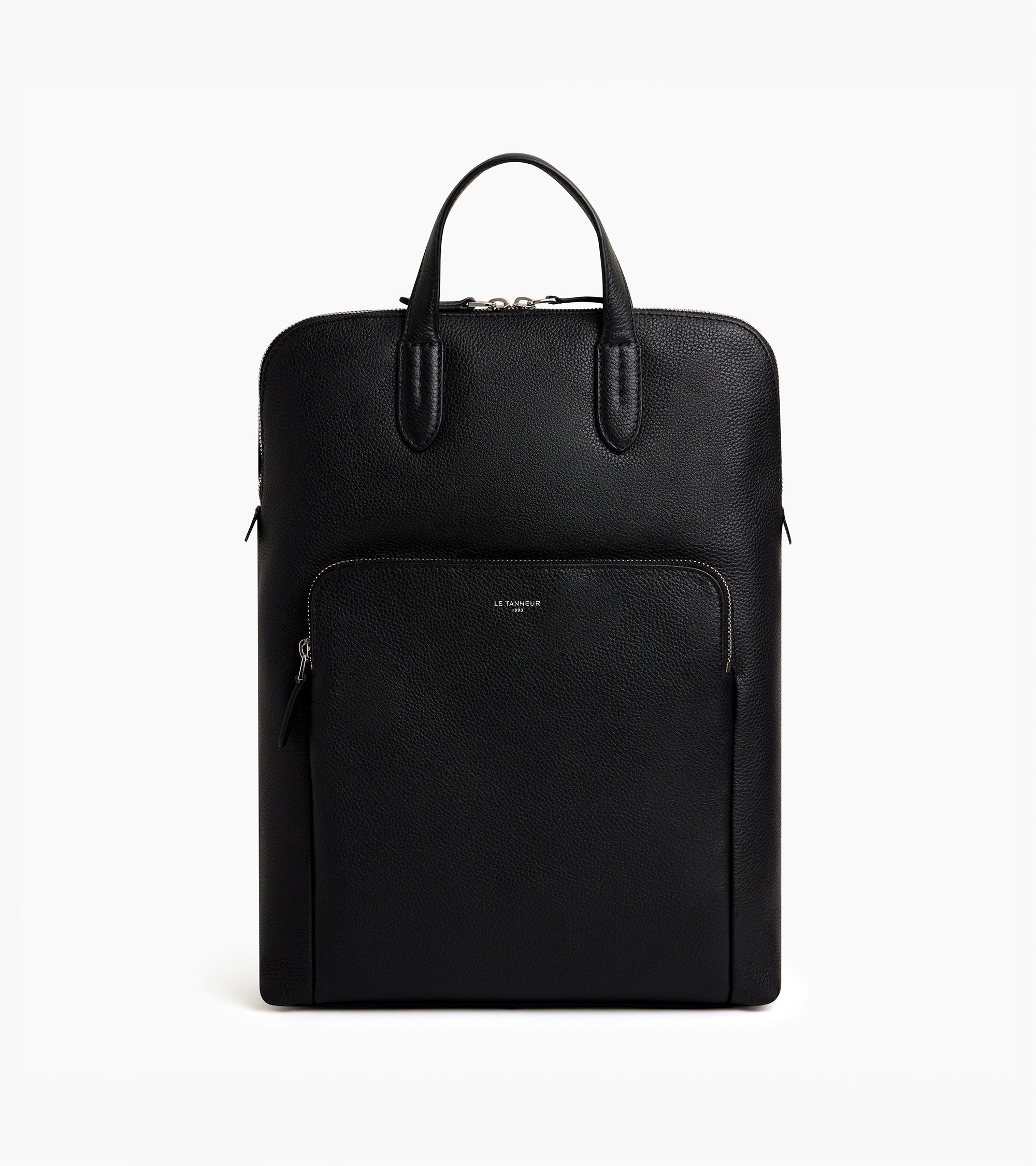 Mochila business con cremallera Sophie de piel texturizada