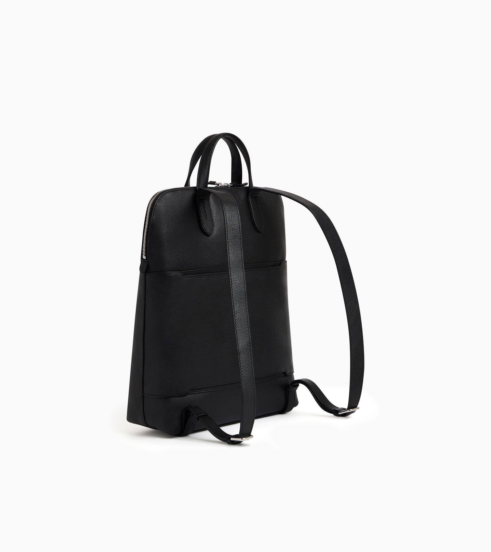 Mochila business con cremallera Sophie de piel texturizada