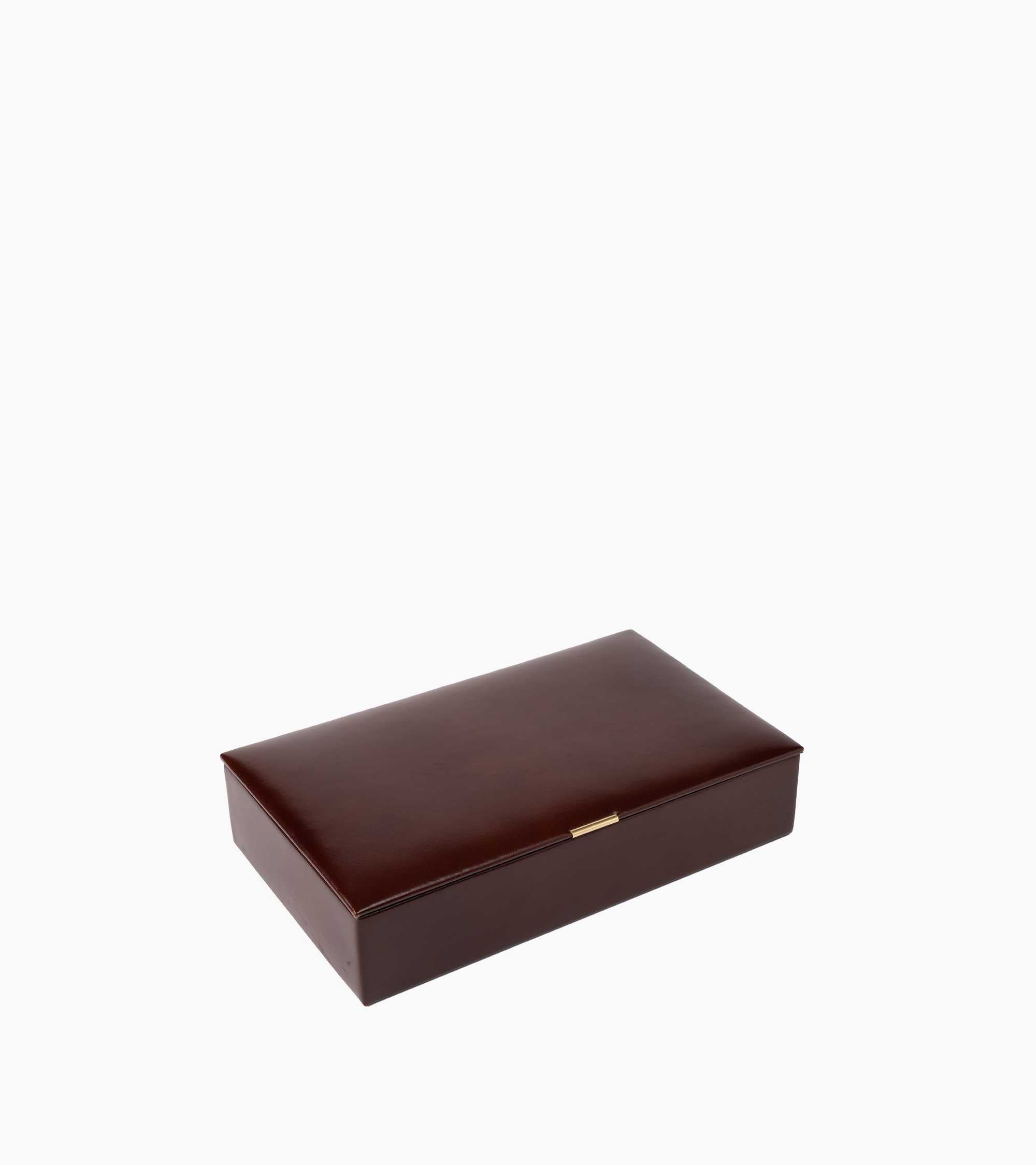 Estuche mediano para juegos de cartas modelo de piel