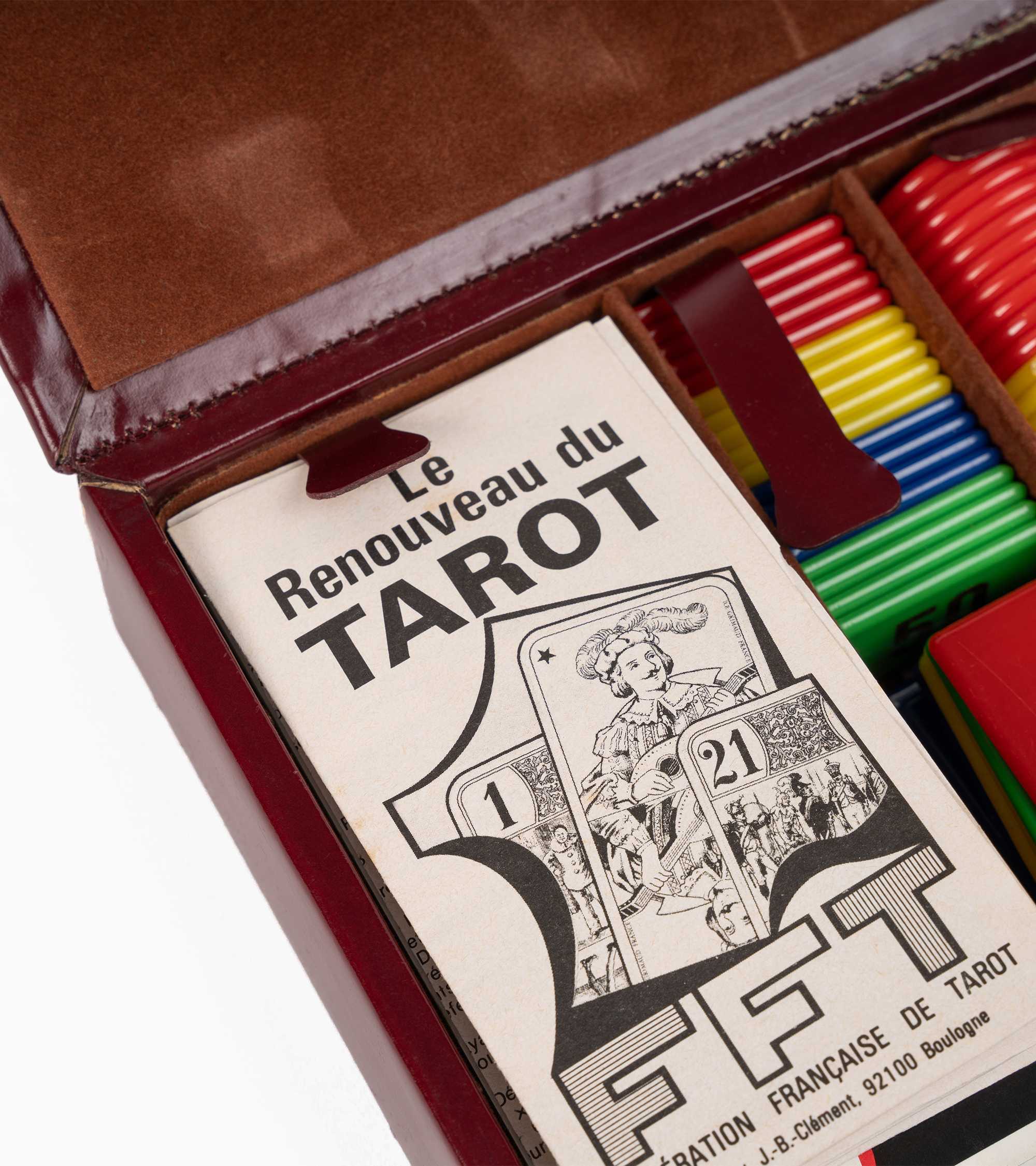 Estuche para juegos de cartas modelo pequeño de piel