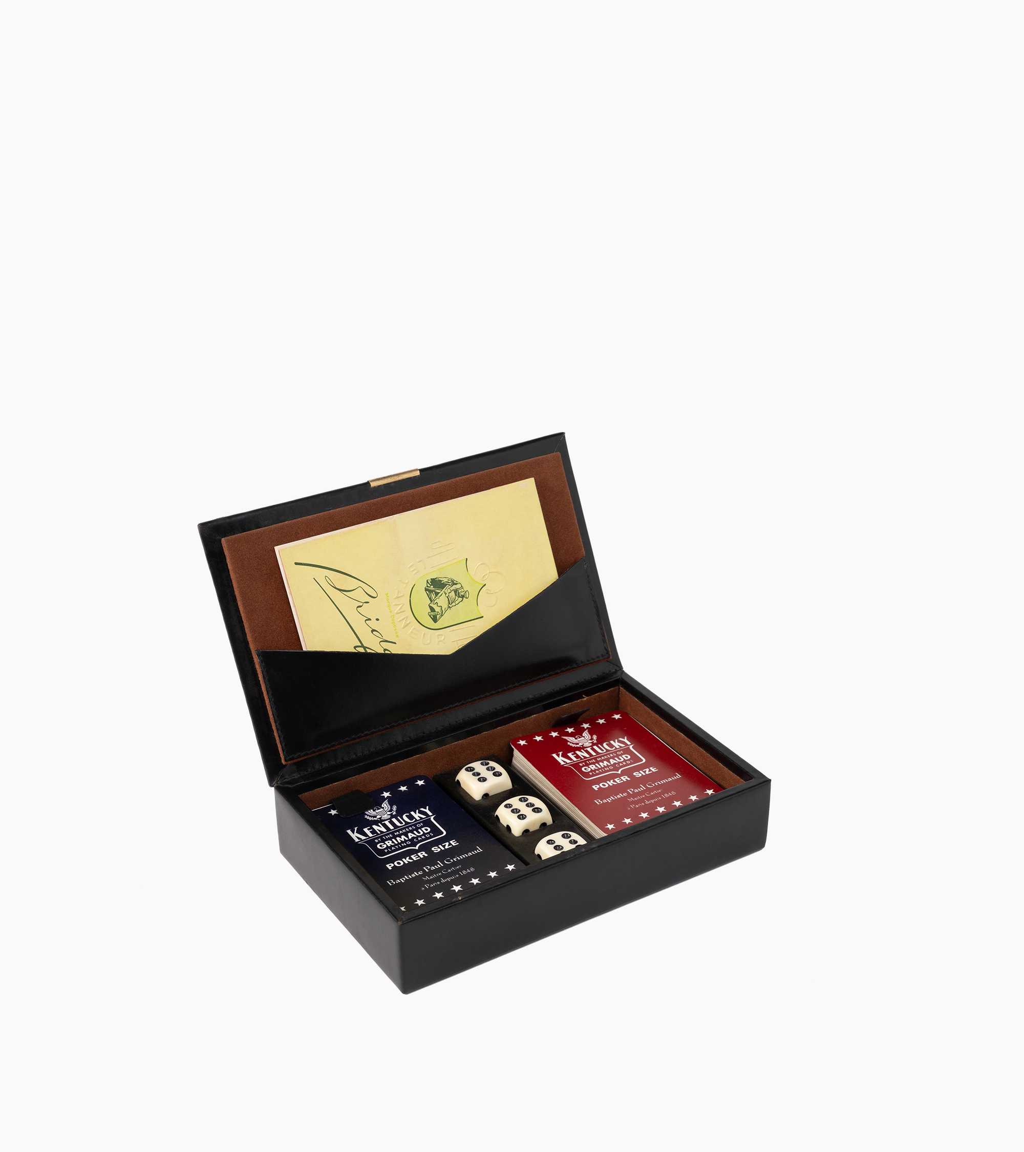 Estuche de bridge modelo pequeño de piel